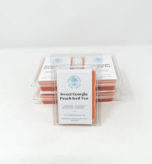 Sweet Georgia Peach Iced Tea fragrance wax melts close up shot