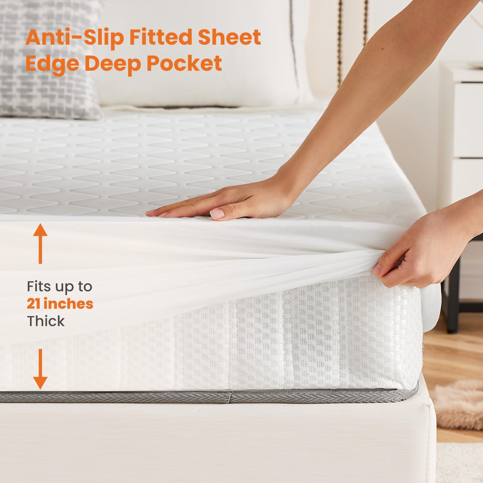 Sweetcrispy machine washable heated mattress pad detachable controller
