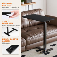 Sweetcrispy Overbed Table portable desk with wheels