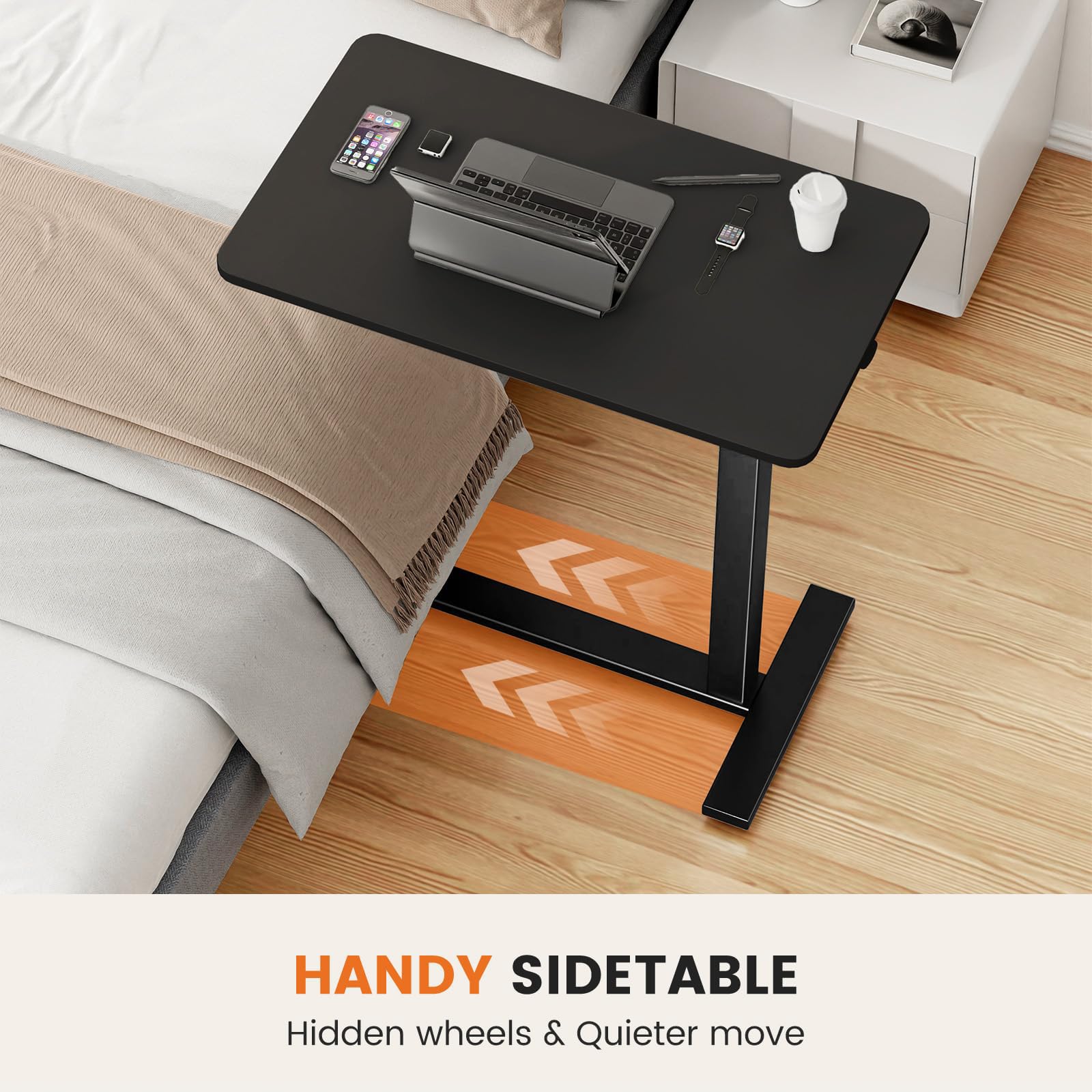 Sweetcrispy Overbed Table easy assembly with tools