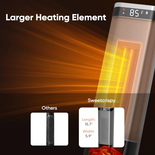 Thermostat controlled portable heater with tip-over protection