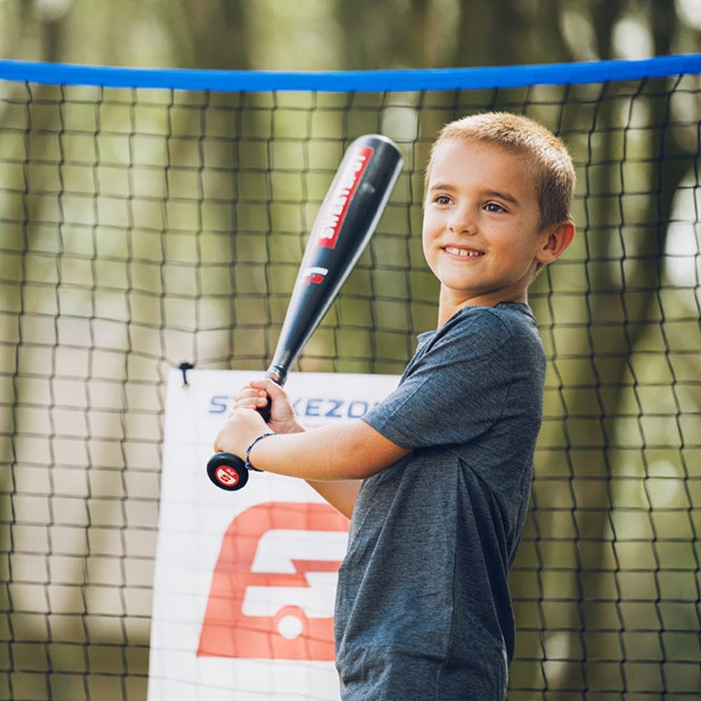 Backyard baseball set for youth with 32 inch bat and Spaseball