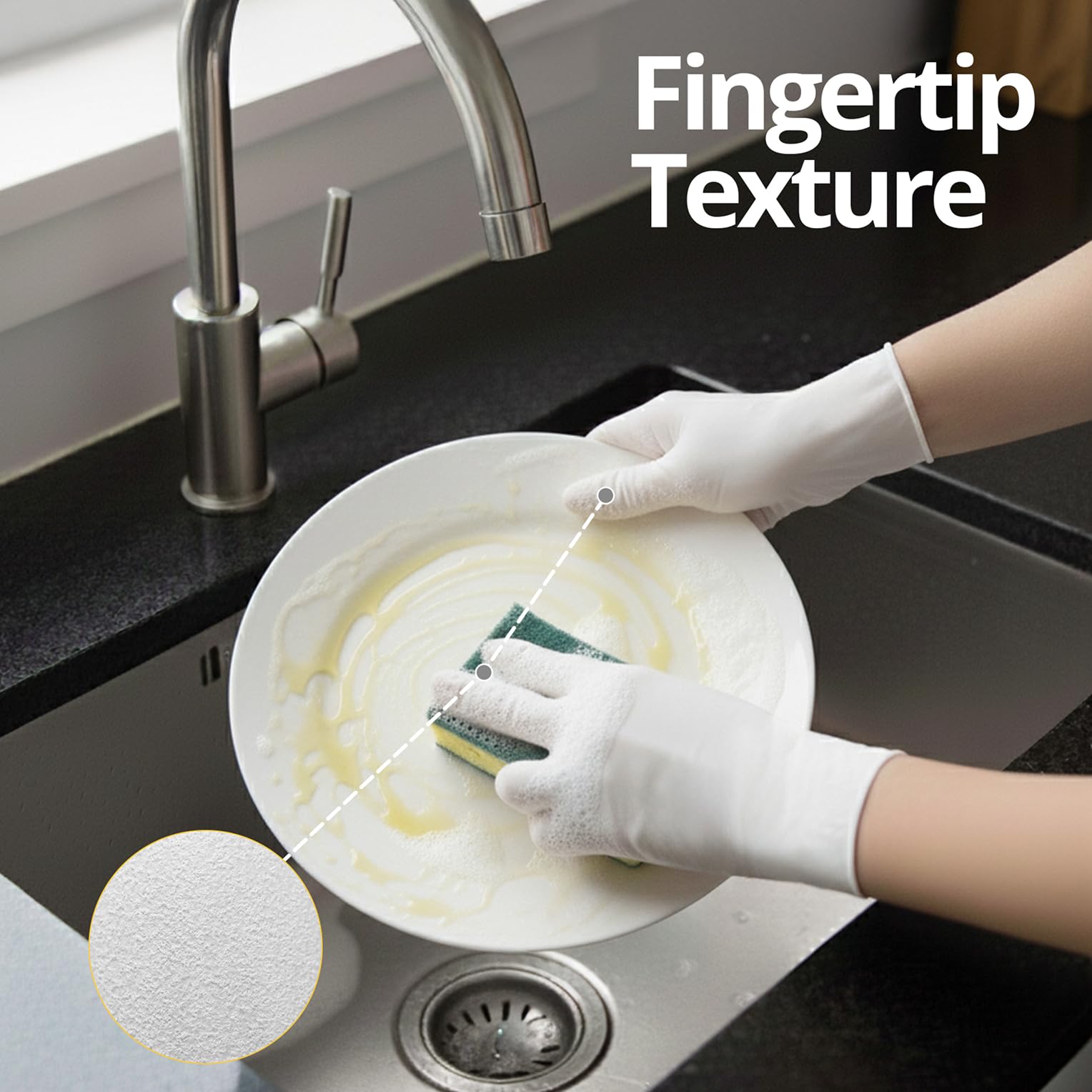 3-mil SwiftGrip nitrile gloves for food handling