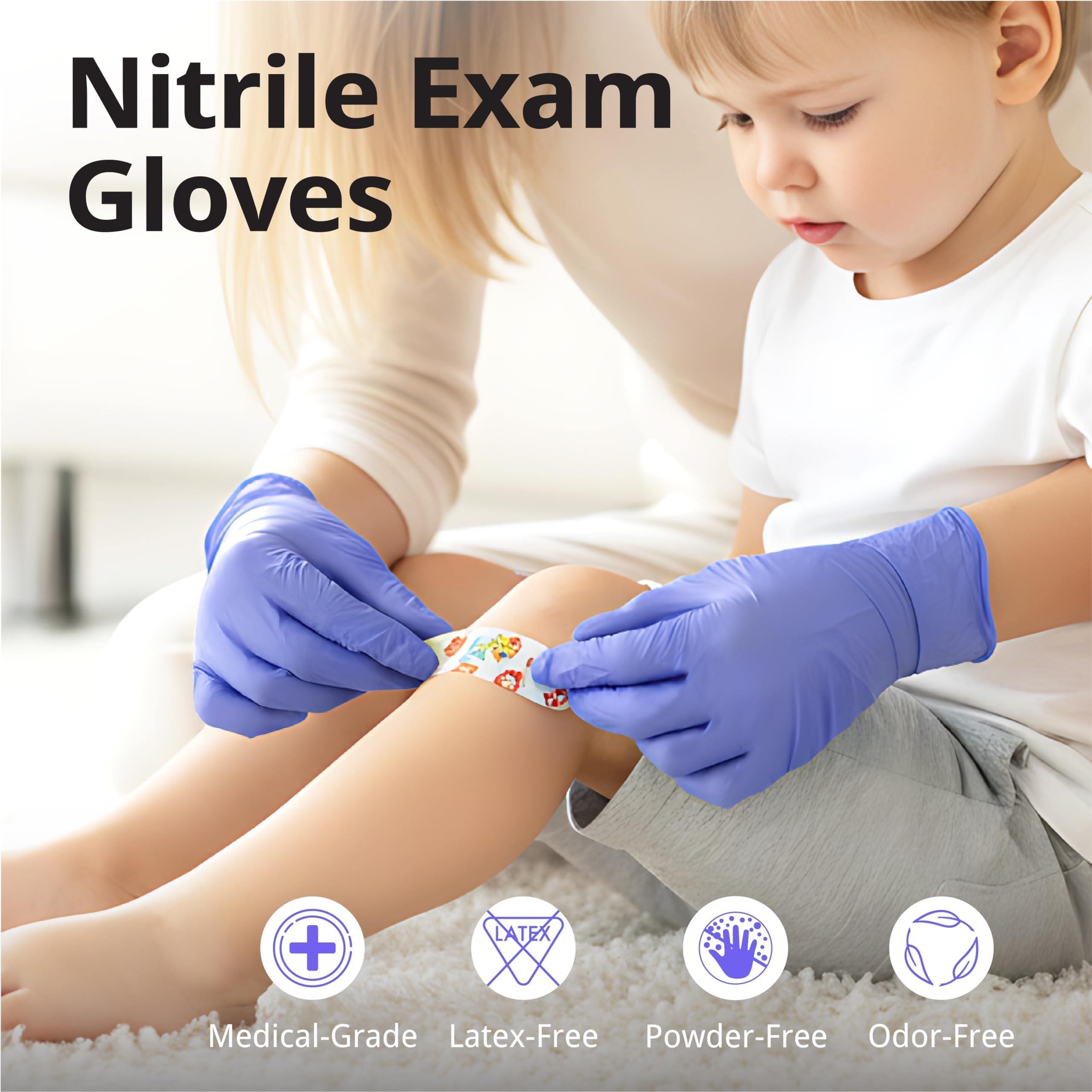 SwiftGrip disposable nitrile gloves 100 count box image