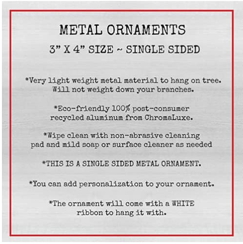 Eco-friendly aluminum ornament by ChromaLuxe for graduation gift