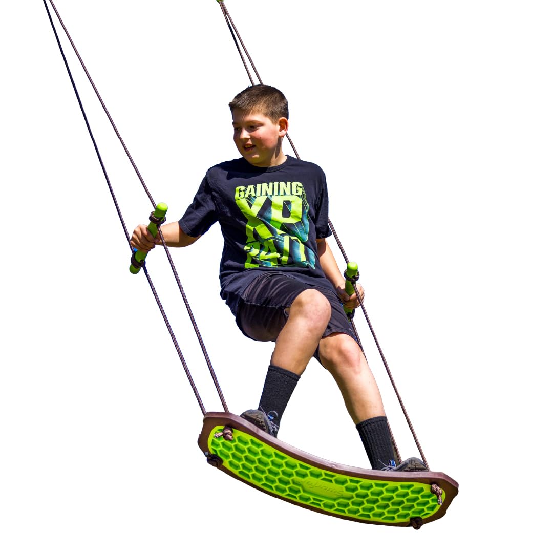 Swurfer Stand Up Tree Swing adjustable handles close up