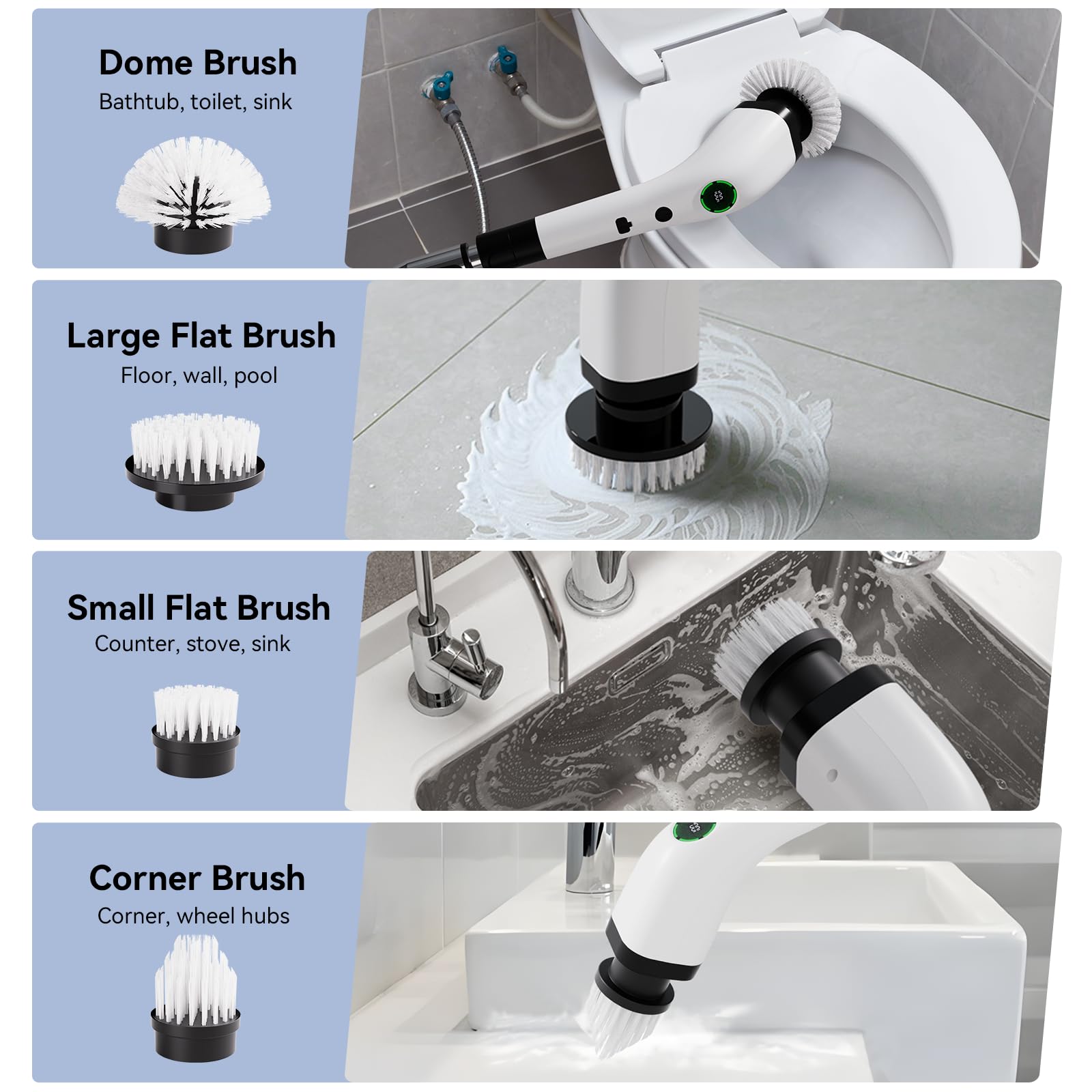 Swyprrix SD-CTB01 with 8 brush heads display