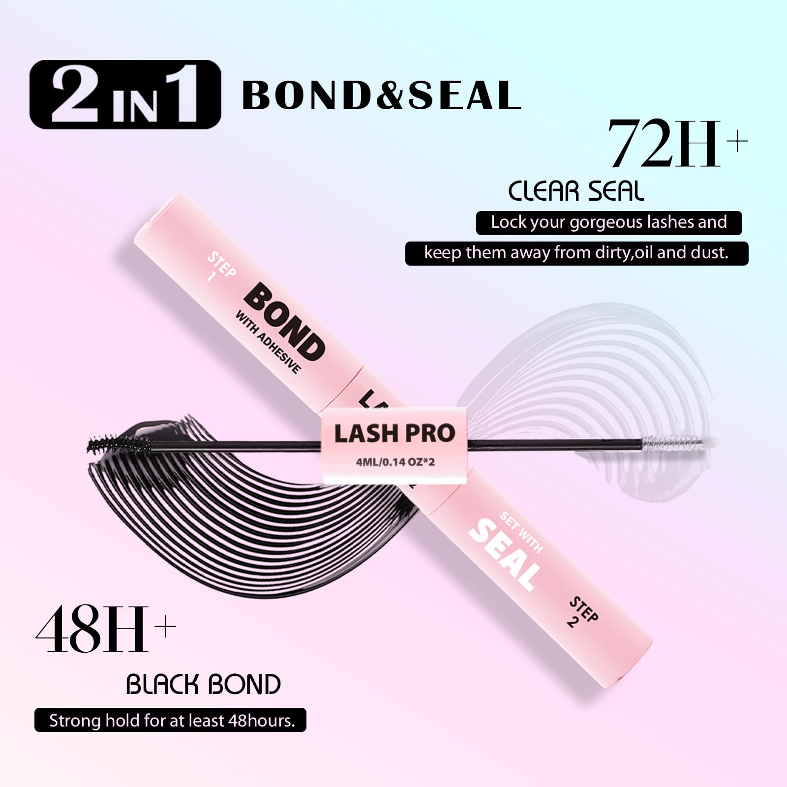 Eyelash cluster bond and seal product by SY-SHUYING waterproof formula