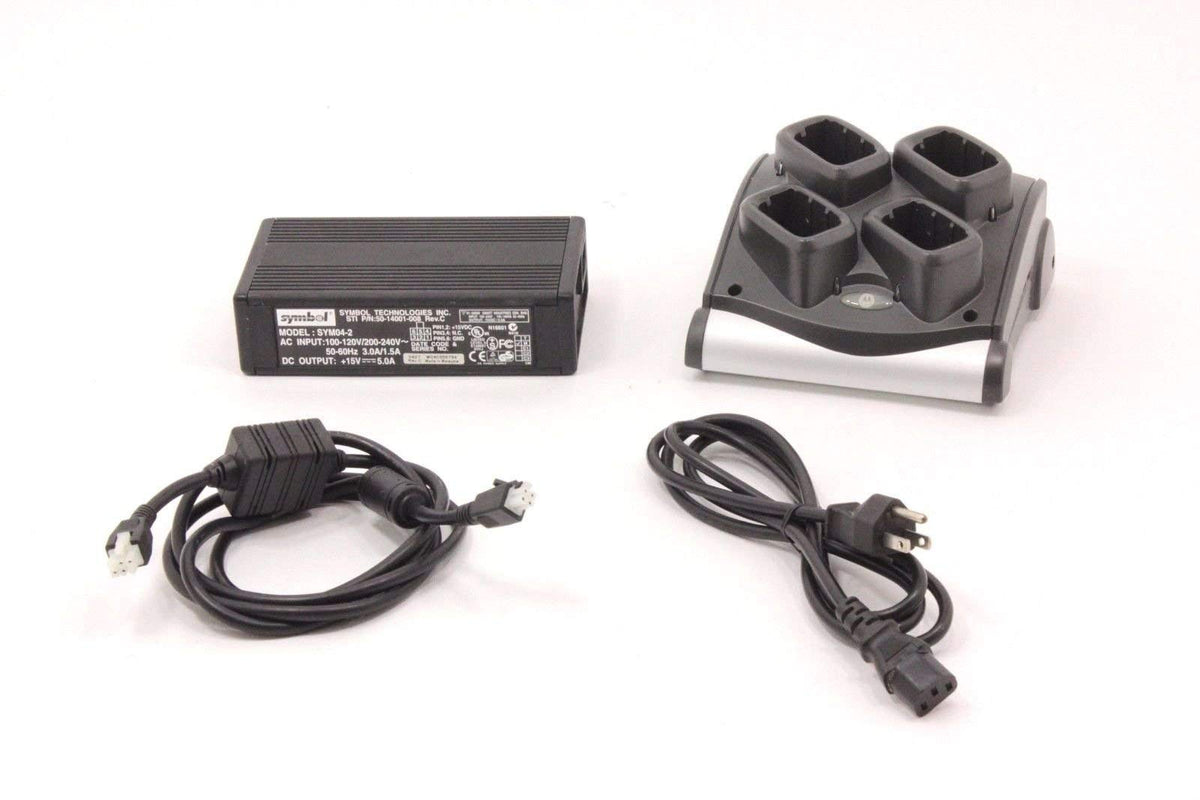 Symbol Motorola SAC9000-4000R 4-Slot Battery Charger Kit dock