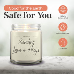 Soy wax candle with 100% natural cotton wick