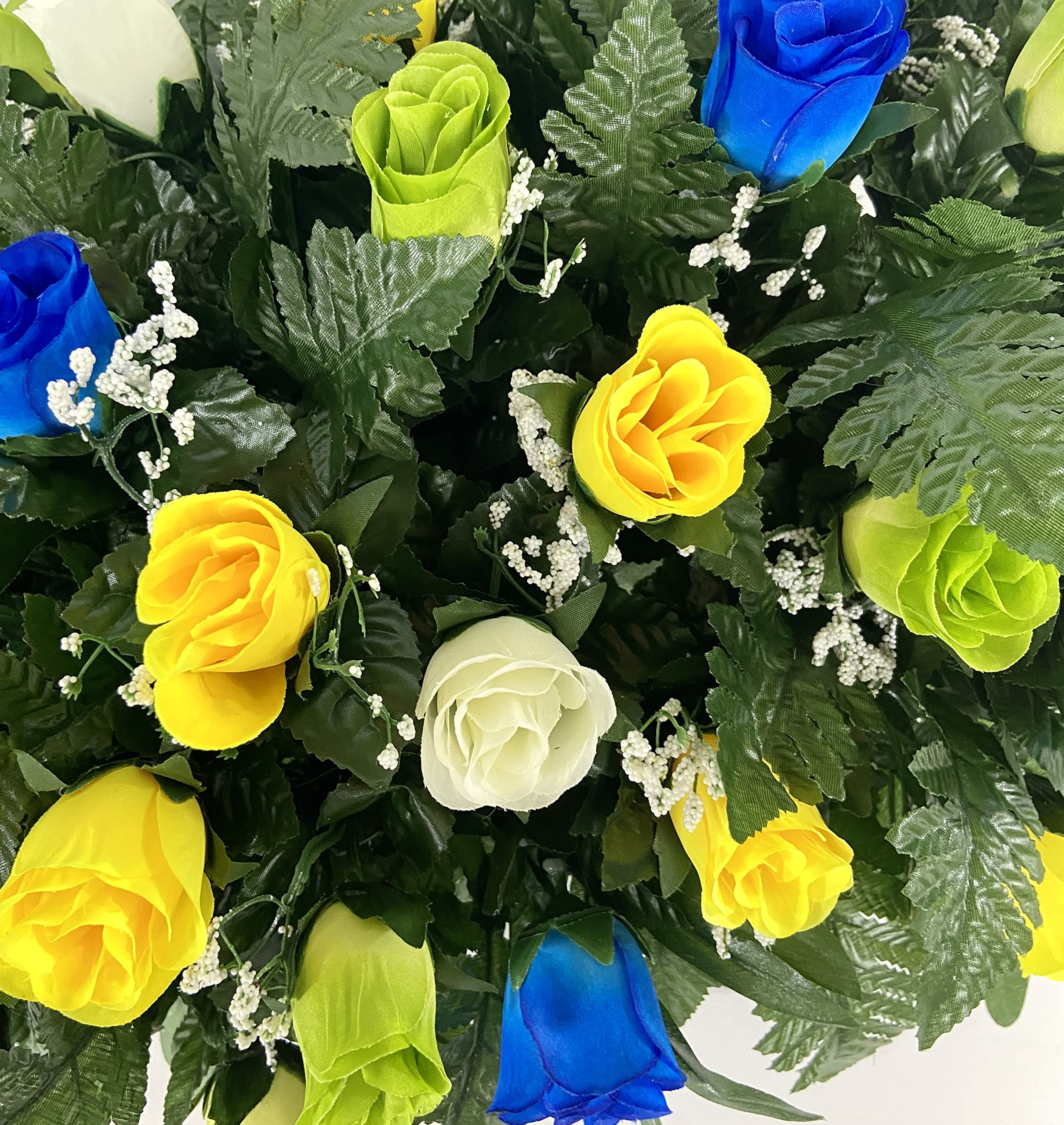 24 inch long headstone saddle arrangement for grave marker