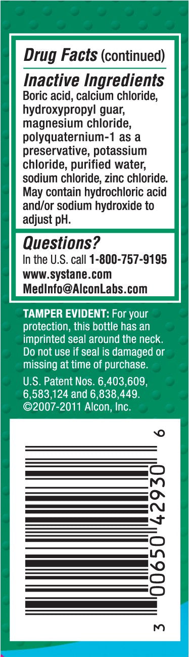 SYSTANE lubricant eye drops moisture and relief