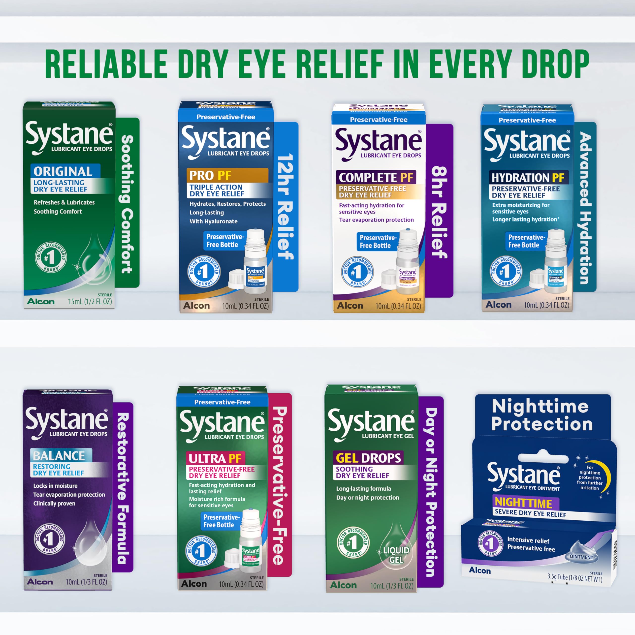 Directions for use SYSTANE lubricant eye drops