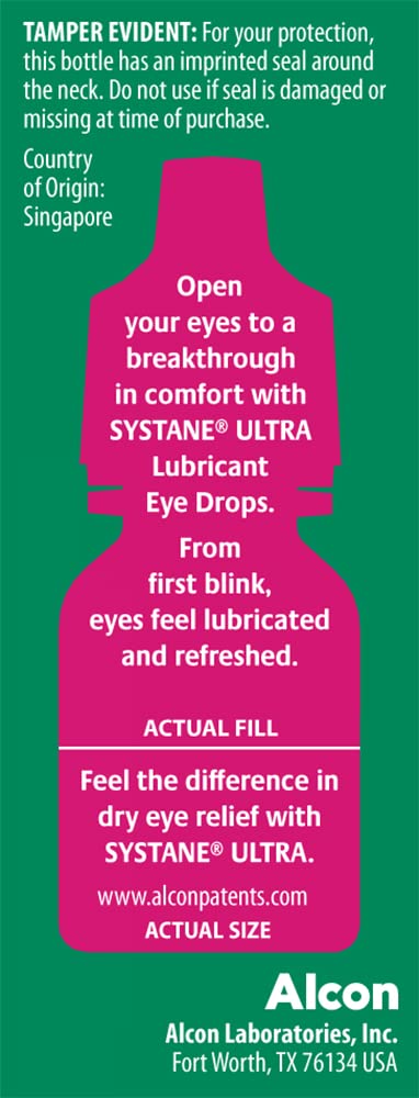 Systane Ultra Lubricating Eye Drops product packaging