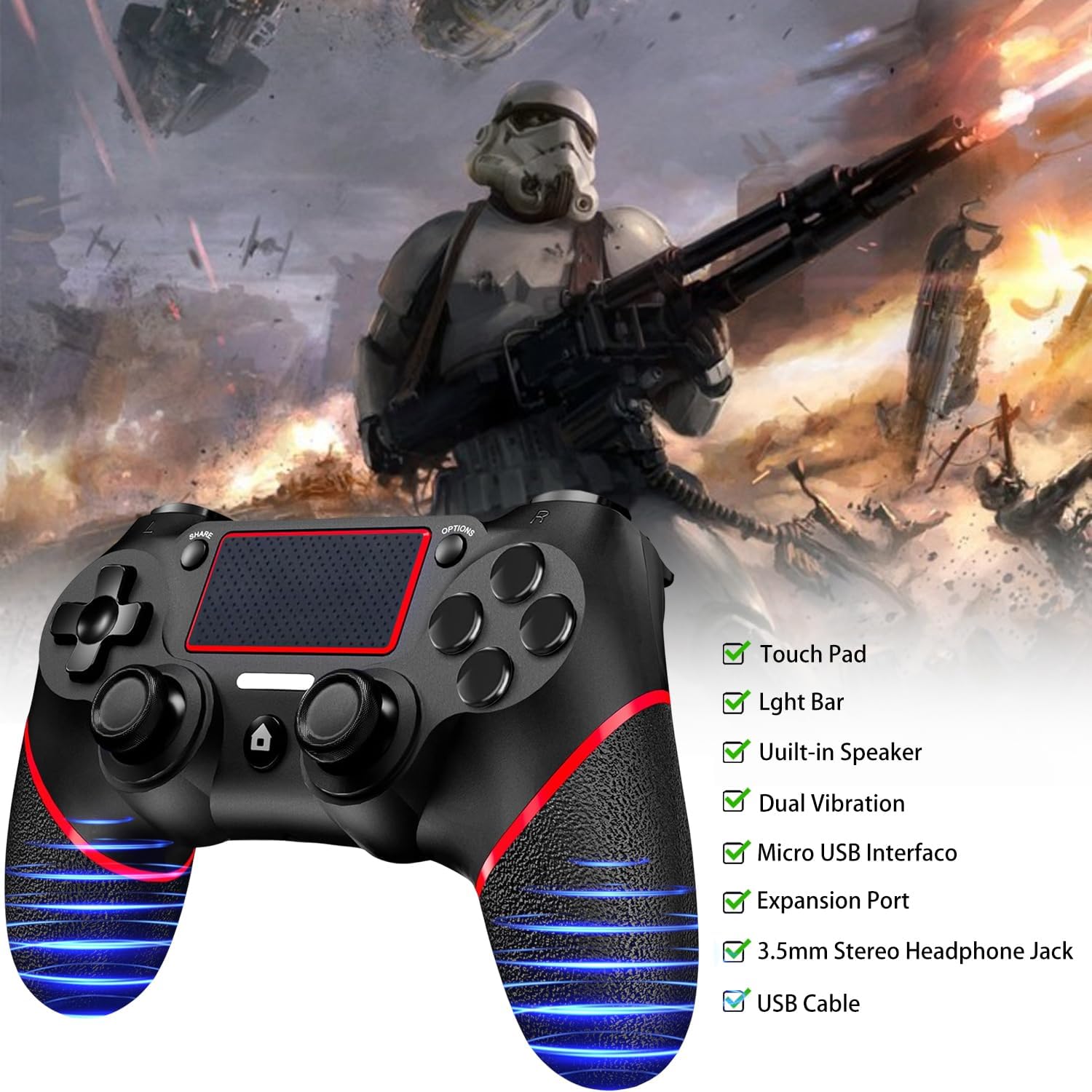 SZDILONG wireless controller black color