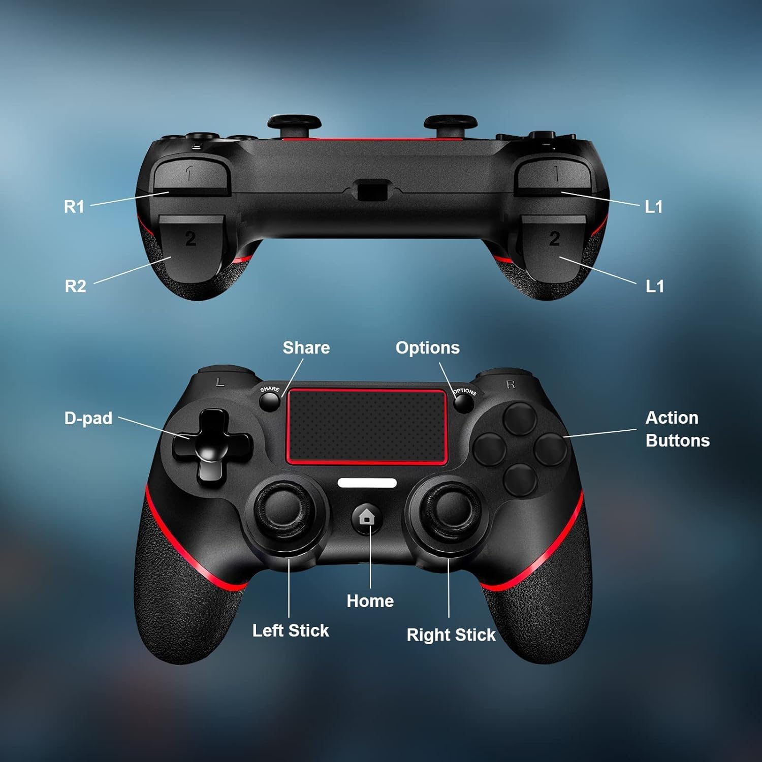 SZDILONG PS4 Pro PC Windows wireless controller