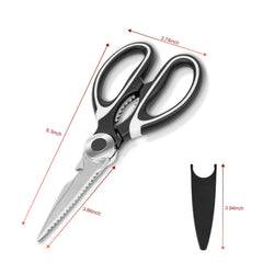 Ergonomic non-slip handles on SZHLUX kitchen shears