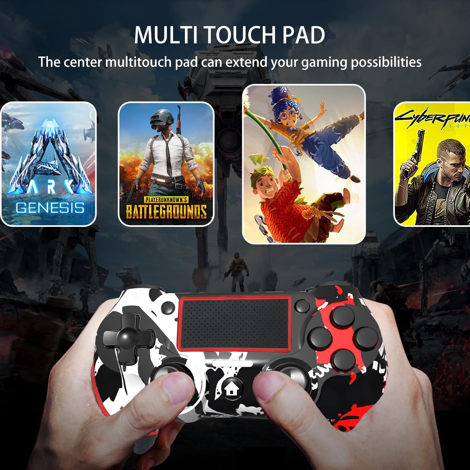 SZYUYU LED touchpad and dual analog sticks
