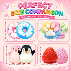 Strawberry paw penguin donut squishy product image