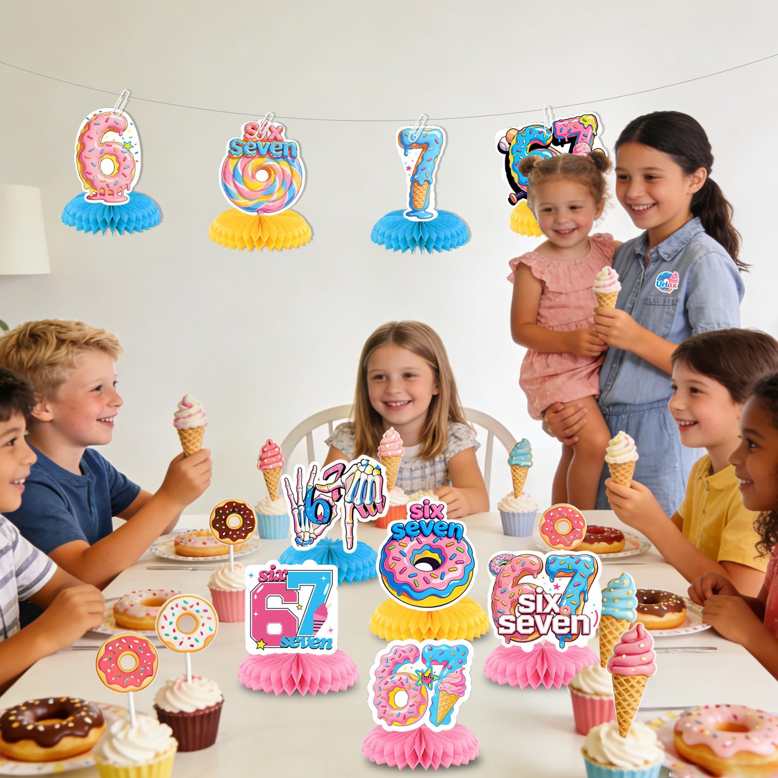 party decor for birthday dessert table