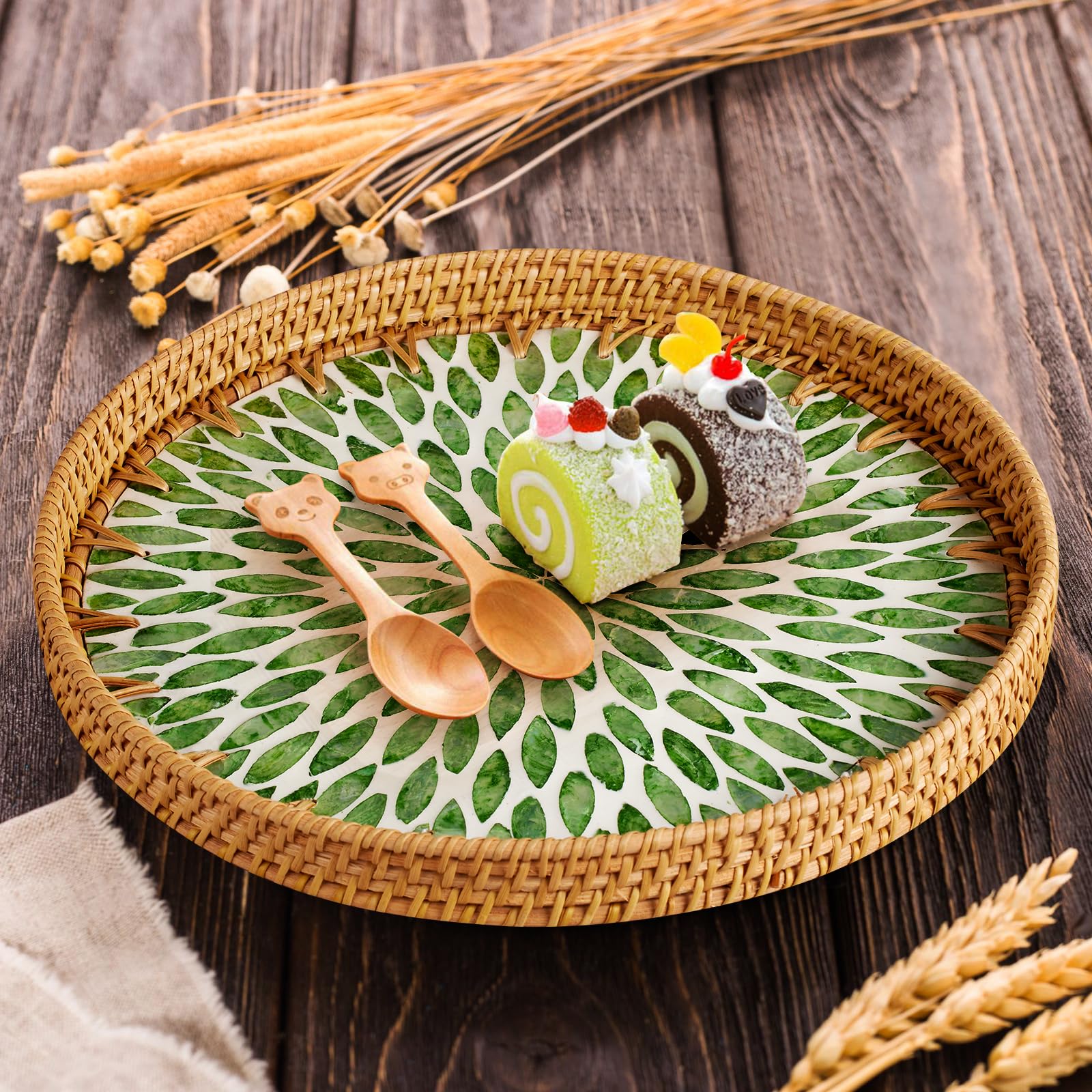 tray used for serving coffee and desserts