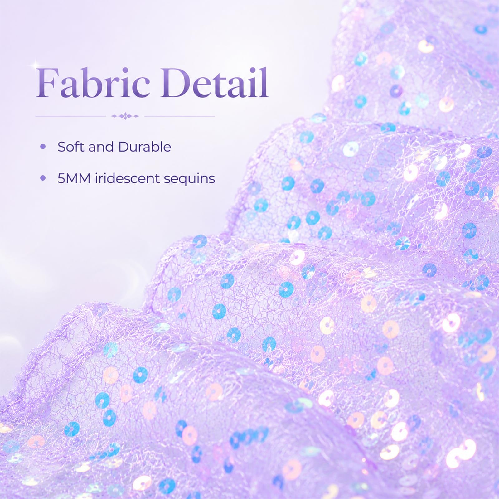 Table runner 60x300 cm dimensions for mermaid party decor