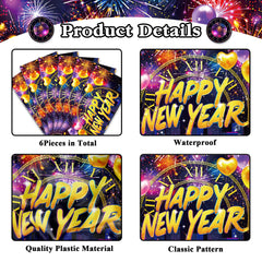 Plastic disposable table runner 14x108 for New Year Eve