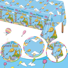 Waterproof lightweight plastic tablecloth for outdoor or indoor use