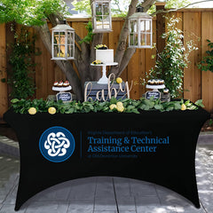 4ft table cloth with foot covers for stability