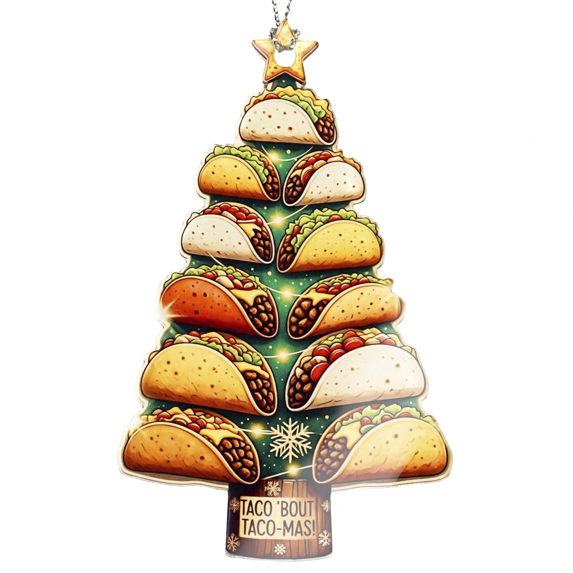 Taco Christmas Ornament Fiesta Tree Ornament design