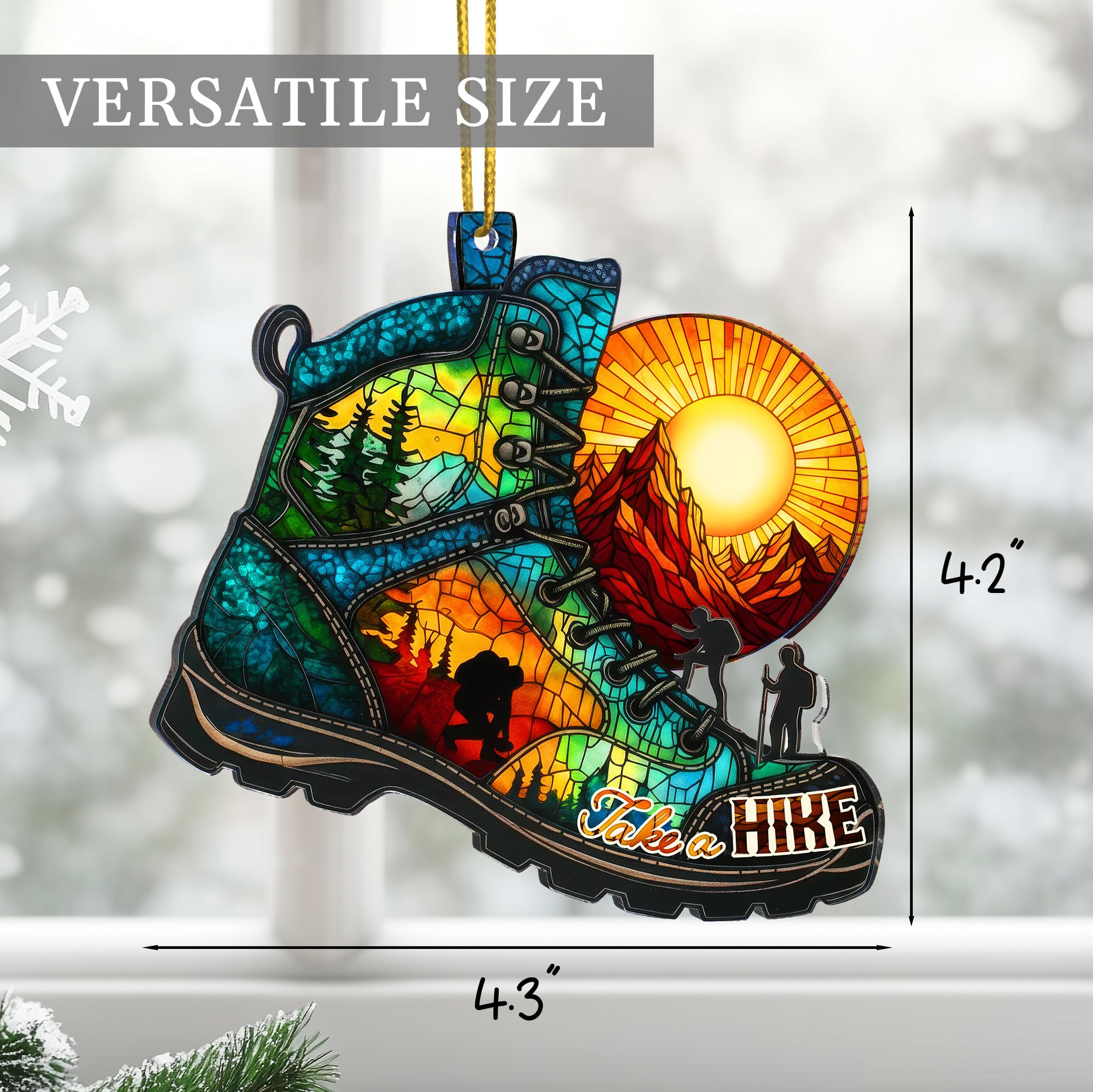 Outdoor adventure shoes gifts ornament for Christmas tree