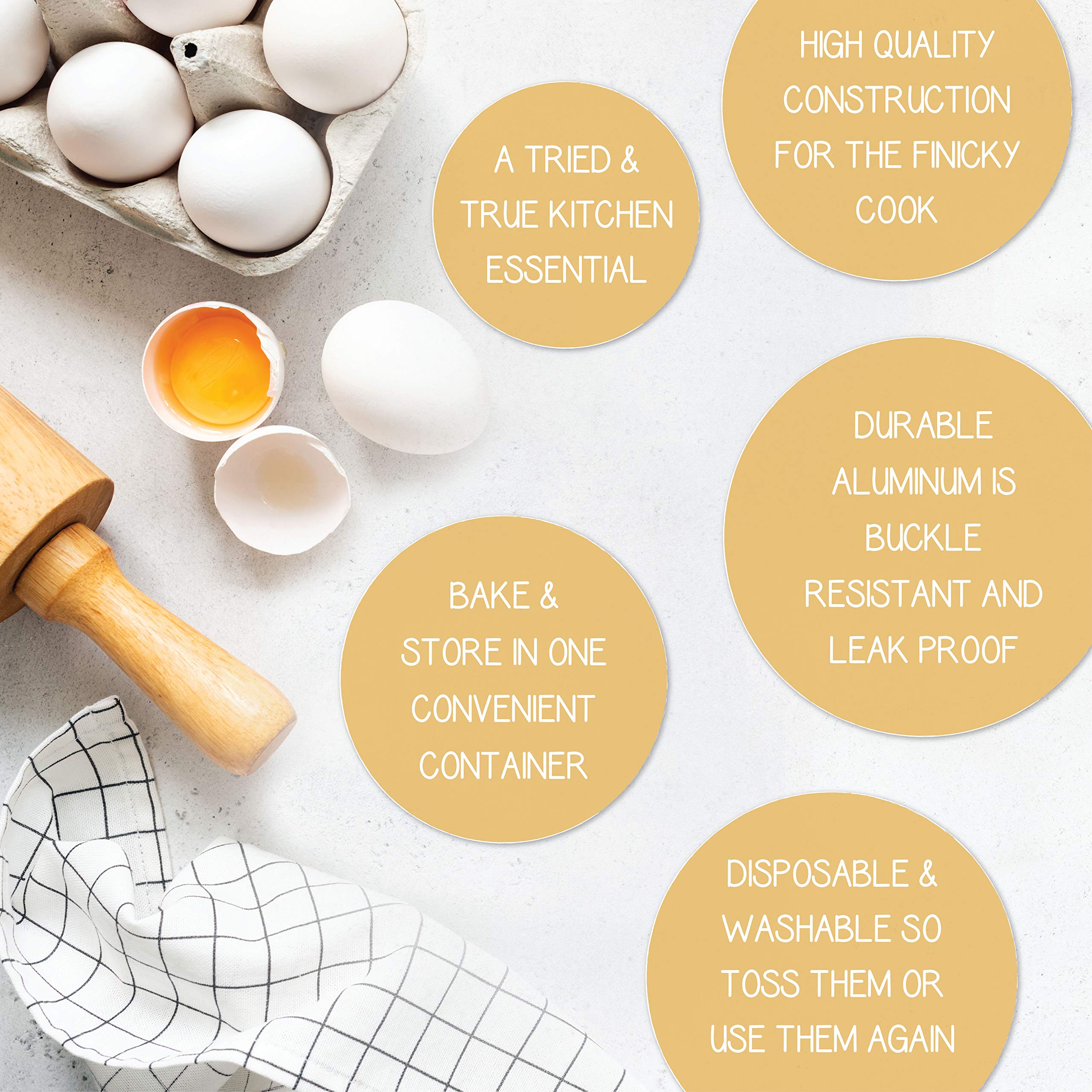 Oblong aluminum foil pan for baking and storage