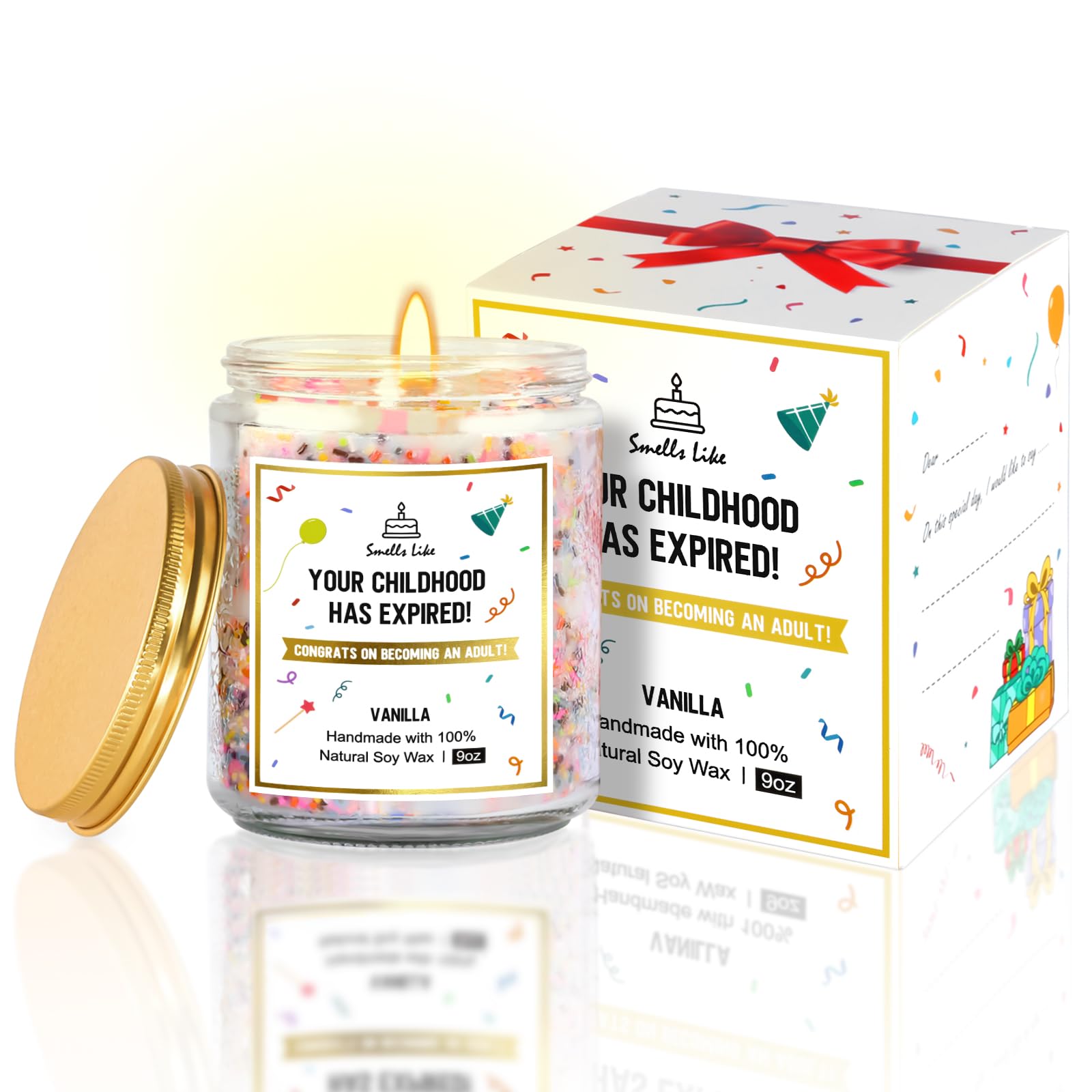 Takytao 18th Birthday Candles vanilla scent product image