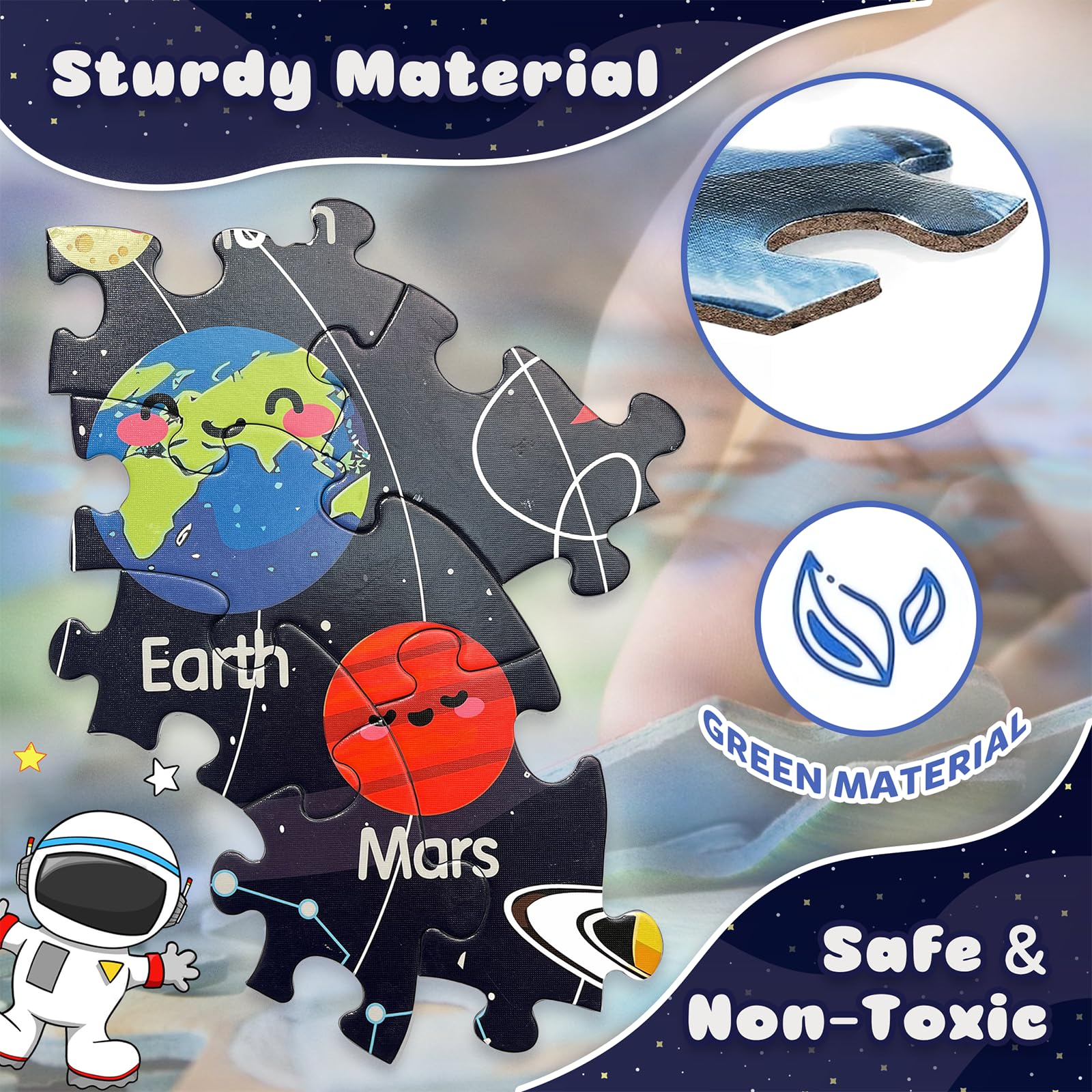 TALGIC safe non-toxic puzzle with sturdy durable pieces