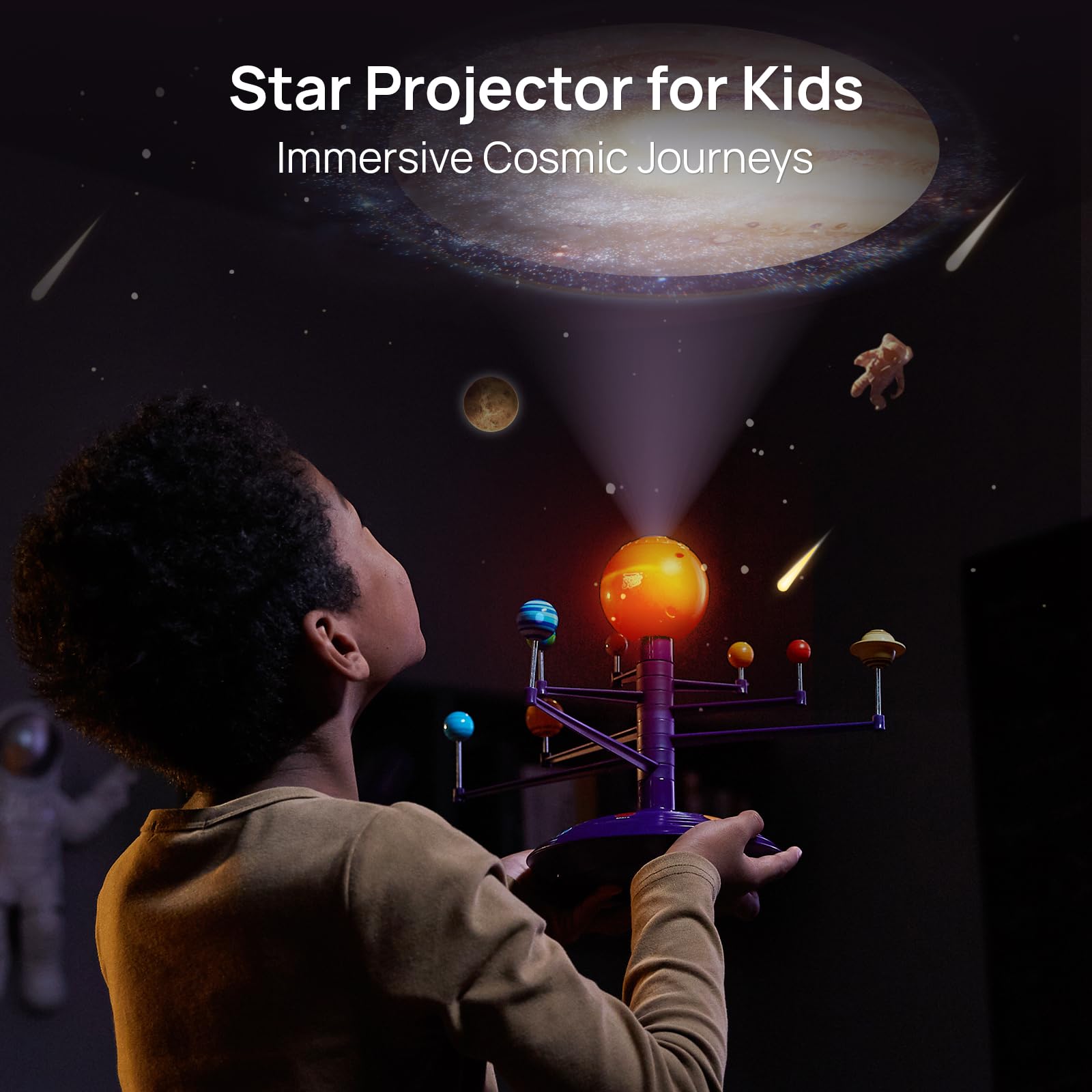 Talking Astronomy Solar System Model Kit display
