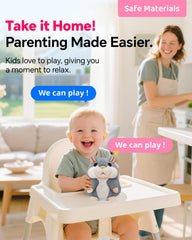 Durable plush hamster toy with reinforced connections