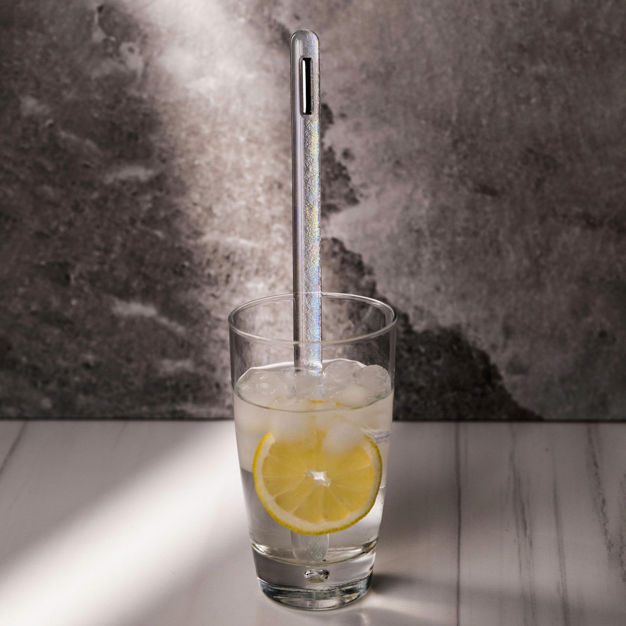 Stirring stick designed for tall vessels and carafes