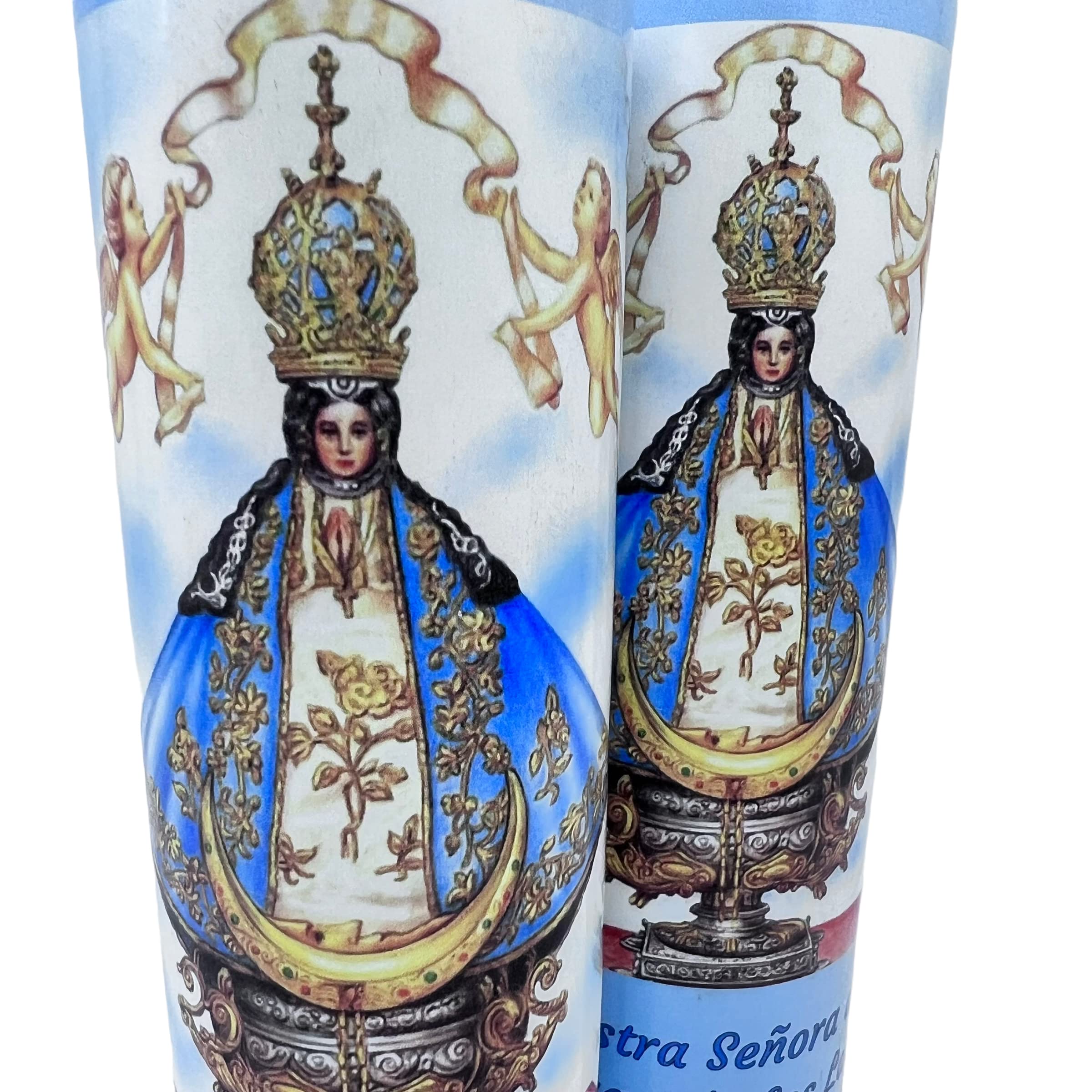 Veladora devocional virgen san juan lagos 14 oz