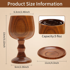 Communion chalice with wooden tray included