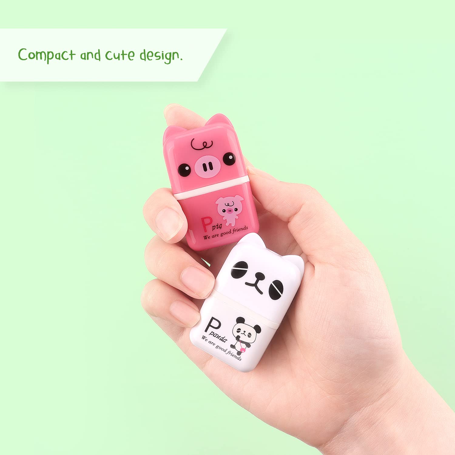 Six different cute appearance designs in the set