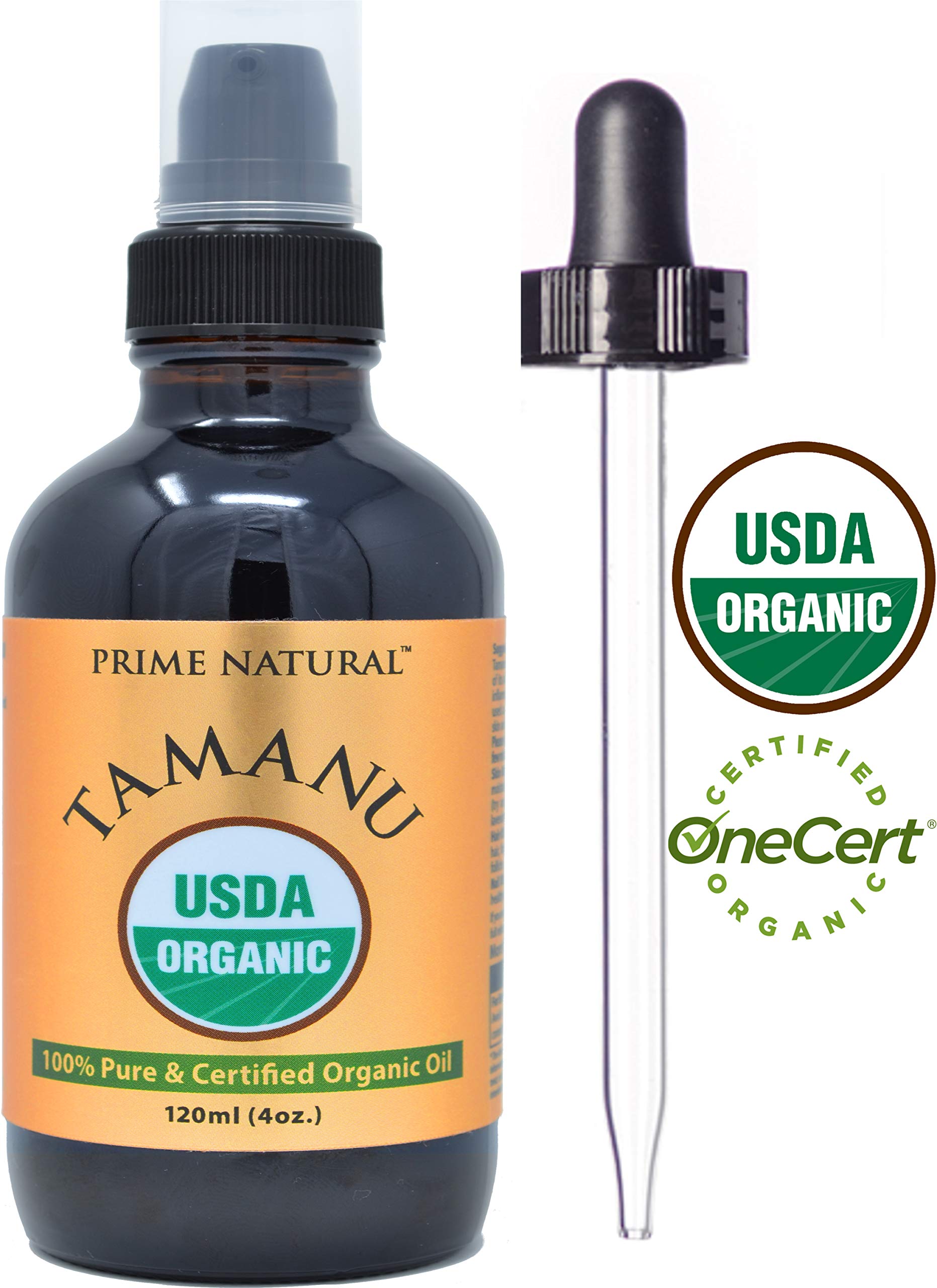 Organic Tamanu Seed Oil cold pressed bottle for skin
