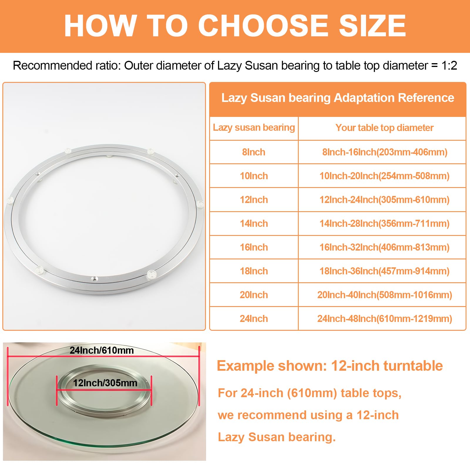 Metal lazy susan kit by TamBee for cabinets and kitchen