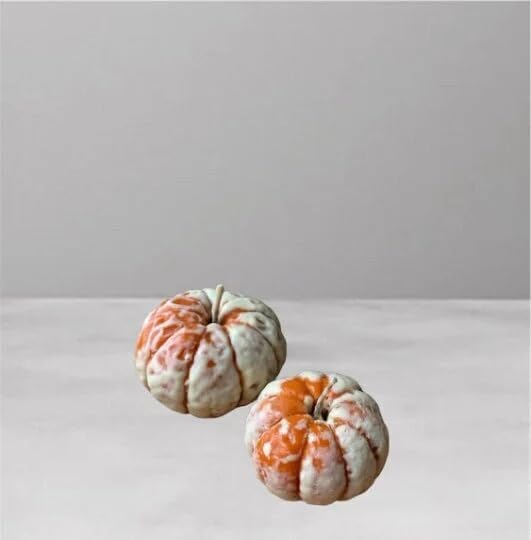 Close up of tangerine citrus soap mold design