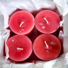 Tangerine and Vanilla scented heart chakra candle set