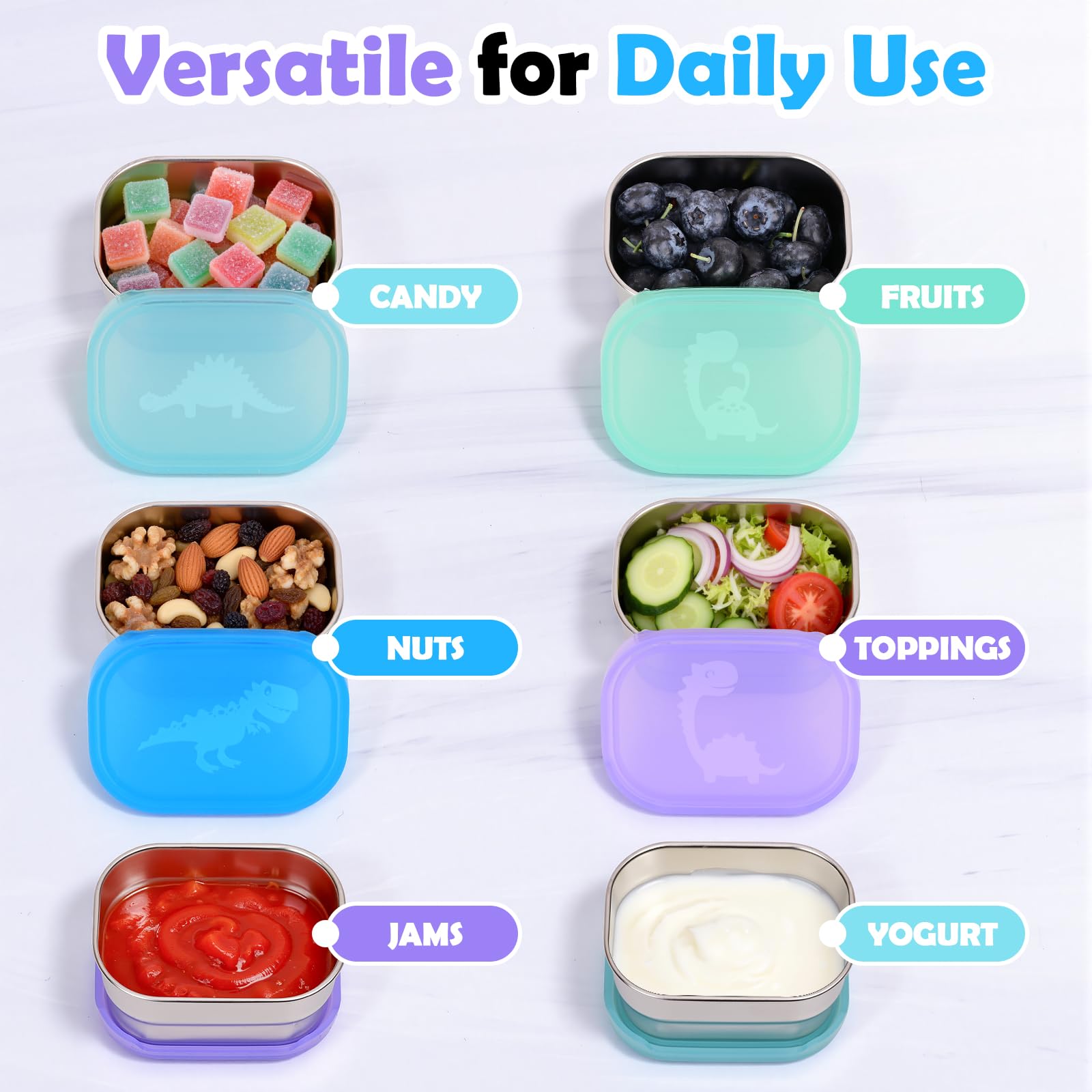 Leakproof lids for Tanjiae snack containers