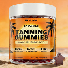 Tanning Gummies liposomal self tan astaxanthin 60 servings packaging