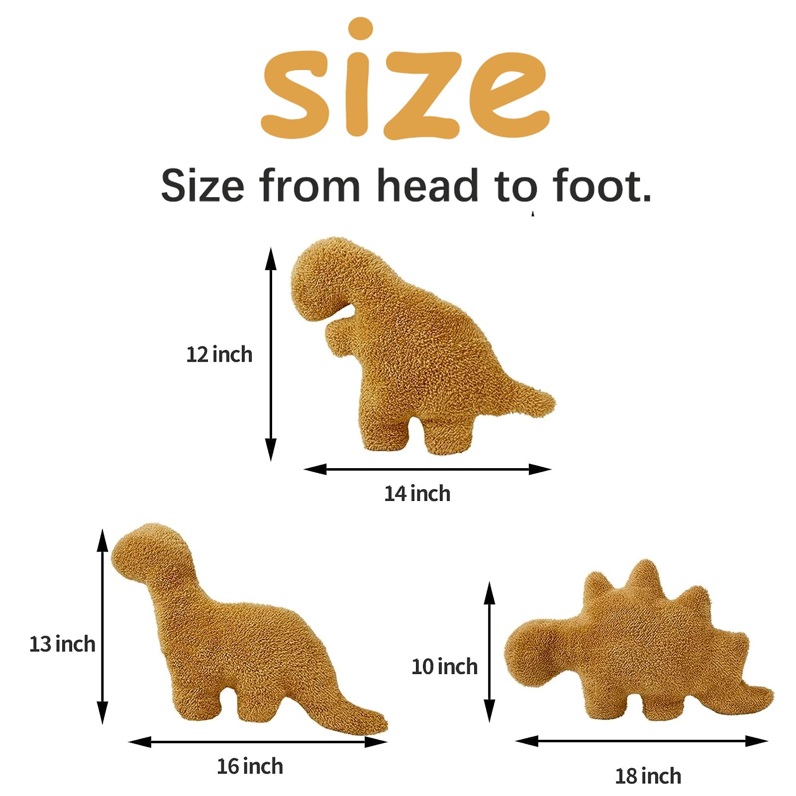 Tanystropheus Dino Nugget Pillow Plush style