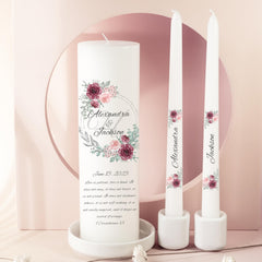 Two 10 inch taper candles for wedding set