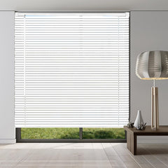 Taplzmg cordless mini blinds 22x48 white vinyl for indoor windows