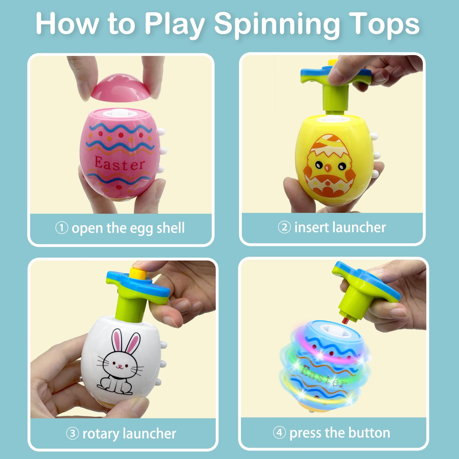 Easter party favors and fillers from Taranovi tops in gift box